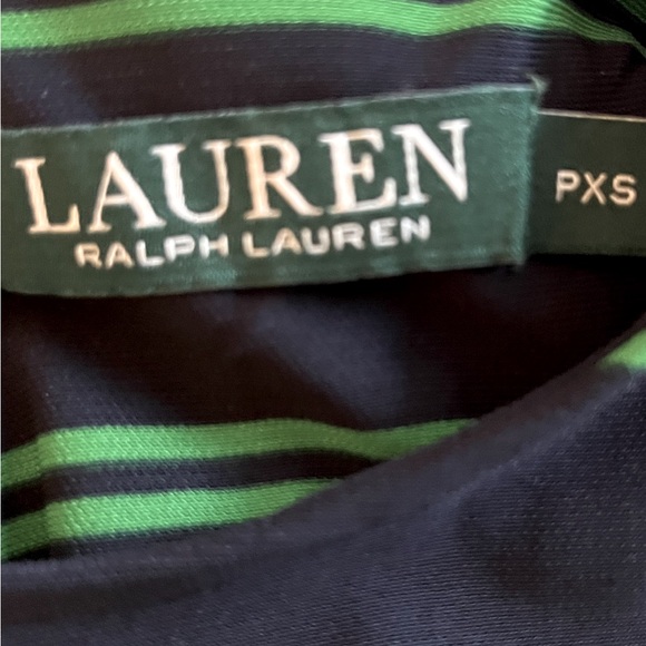 Ralph Lauren Striped Belted Jumpsuit Navy And green - Picture 7 of 7